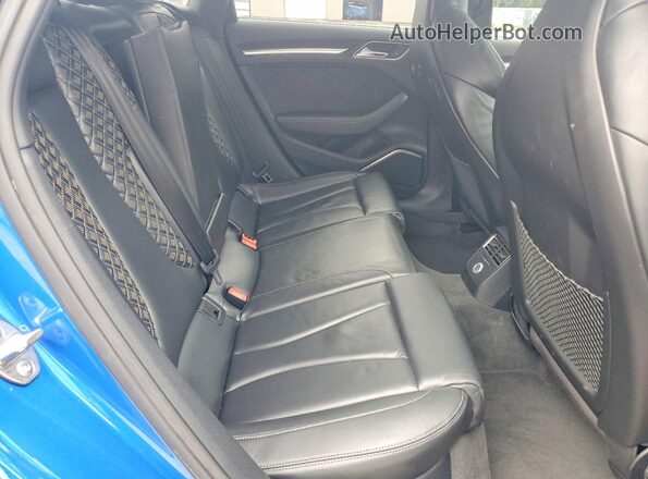 WUABWGFF3J1901938 2018 AUDI RS3 Blue უკანა სავარძლების ხედი