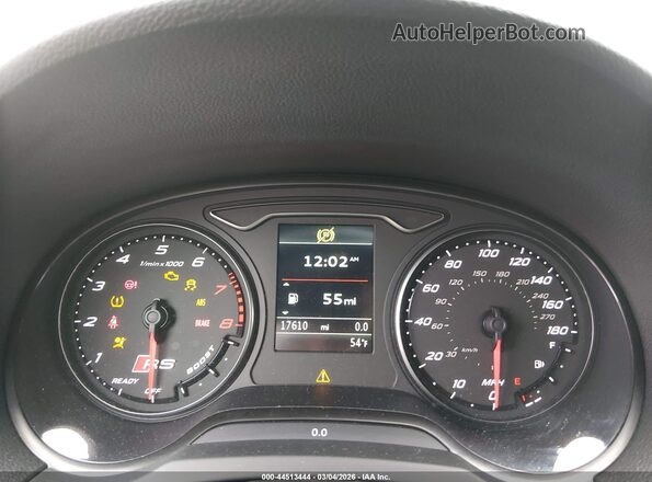 WUABWGFF5LA905881 2020 AUDI RS3 Gray Widok tylnych siedzeń
