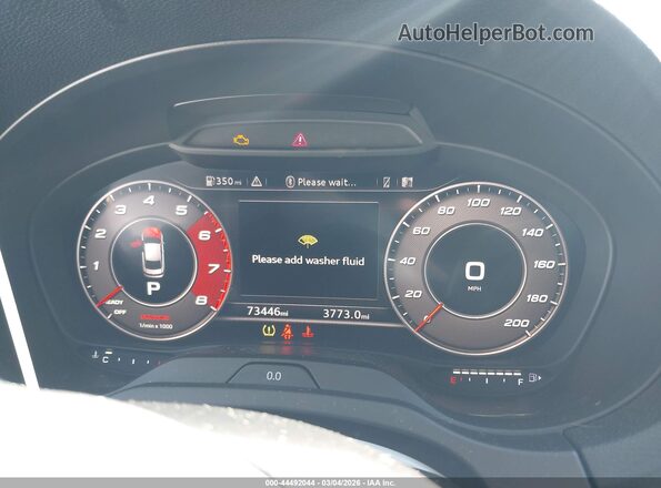 WUABWGFF6J1903716 2018 AUDI RS3 Gray Rear seats view