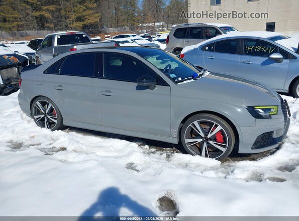 WUABWGFF6J1903716 2018 AUDI RS3 Gray Rear interior view