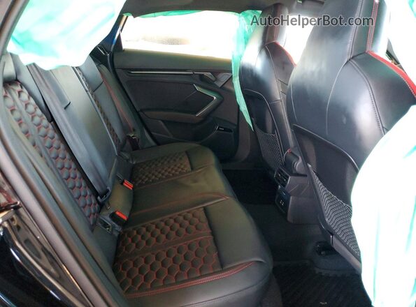 WUAGWDGYXSA911128 2025 AUDI RS3 Black უკანა სავარძლების ხედი
