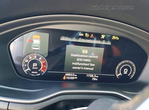 WUANWAF56MA903267 2021 AUDI RS5 White Вид щитка приладів