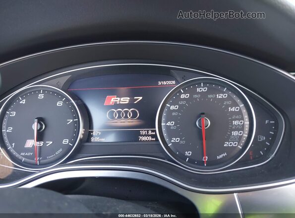 WUAW2AFC7GN900227 2016 AUDI RS7 Gray Vista de los asientos traseros