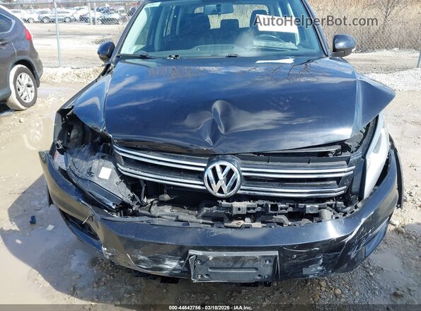 WVGAV7AX2HK042014 2017 VOLKSWAGEN TIGUAN Black Front view