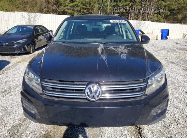WVGAV7AX9JK000476 2018 VOLKSWAGEN TIGUAN Black Widok z przodu
