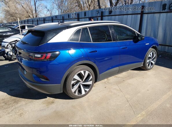 WVGDMPE28MP009403 2021 VOLKSWAGEN ID.4 Blue Trasero derecho