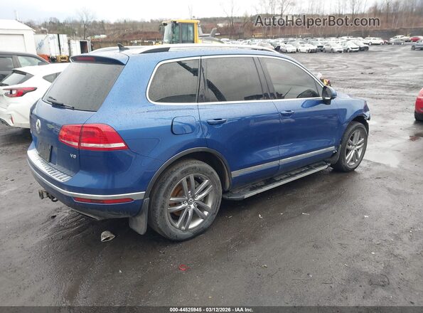WVGEF9BP9GD003397 2016 VOLKSWAGEN TOUAREG Blue Tył prawy
