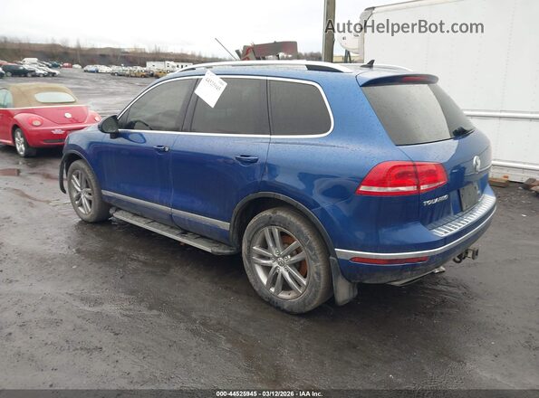 WVGEF9BP9GD003397 2016 VOLKSWAGEN TOUAREG Blue Tył lewy