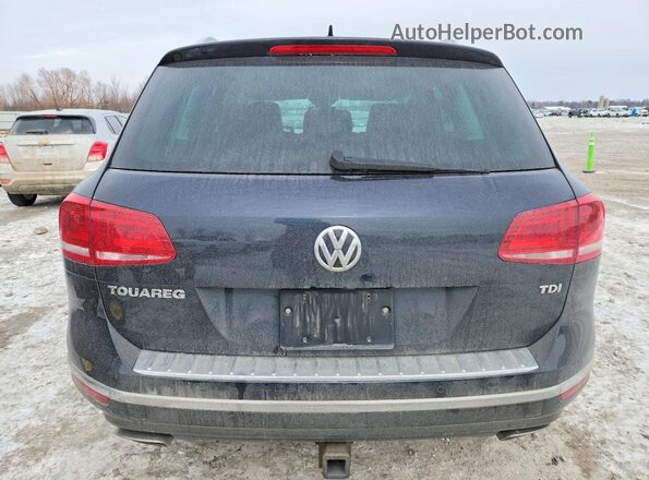 WVGEP9BP5GD005967 2016 VOLKSWAGEN TOUAREG Blue Rear view