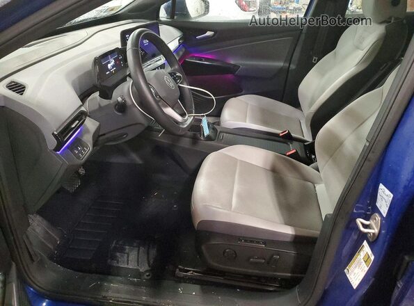 WVGGNPE27MP058179 2021 VOLKSWAGEN ID.4 Blue Vista interior delantera