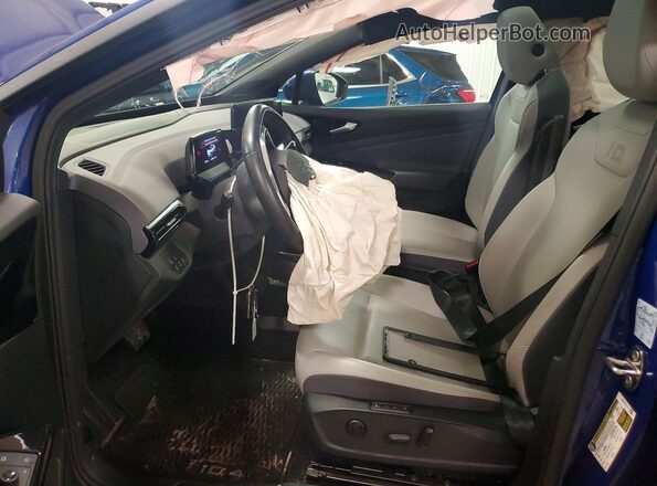 WVGGNPE28NP047290 2022 VOLKSWAGEN ID.4 Blue Вид салону спереду