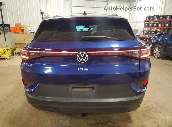WVGGNPE28NP047290 2022 VOLKSWAGEN ID.4 Blue Вид ззаду