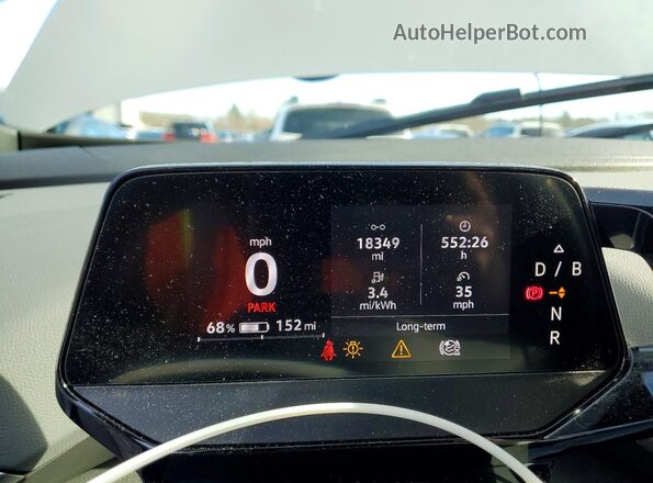 WVGJNPE2XNP037799 2022 VOLKSWAGEN ID.4 Серый Вид щитка приборов
