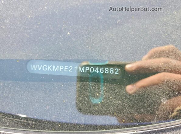 WVGKMPE21MP046882 2021 VOLKSWAGEN ID.4 Blue Widok naklejki z numerem VIN