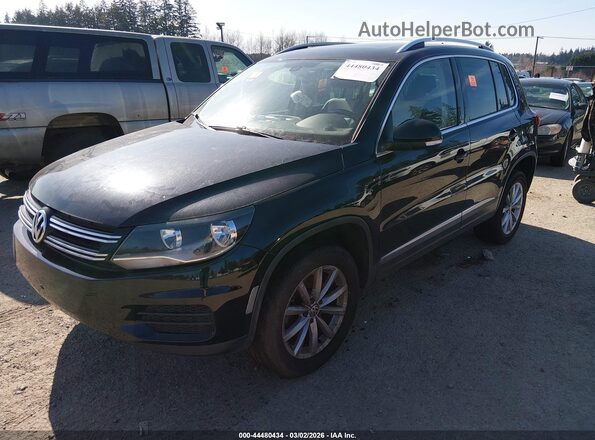 WVGSV7AX2HW505024 2017 VOLKSWAGEN TIGUAN Black წინა მარცხენა ხედი სამი მეოთხედიდან