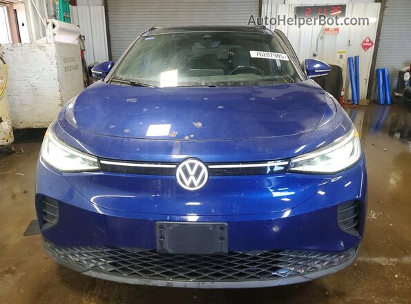 WVGTMPE20MP035053 2021 VOLKSWAGEN ID.4 Blue Front view