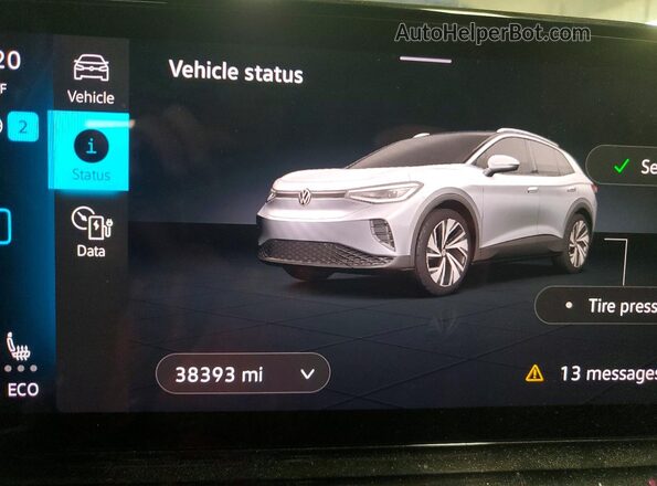 WVGTMPE20MP035053 2021 VOLKSWAGEN ID.4 Blue Instrument cluster view