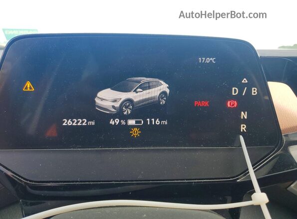 WVGTMPE22MP052730 2021 VOLKSWAGEN ID.4 White ხელსაწყოთა პანელის ხედი