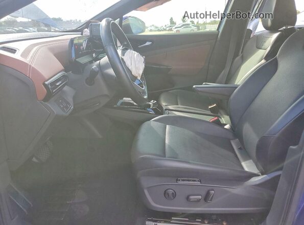 WVGTMPE27MP031632 2021 VOLKSWAGEN ID.4 Blue Widok wnętrza z przodu