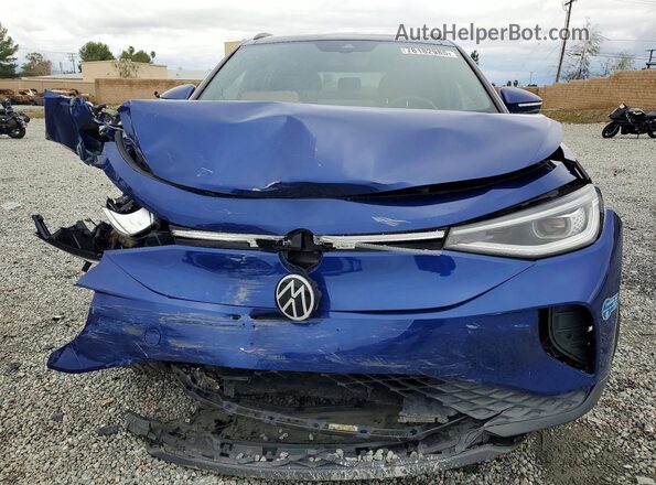 WVGTMPE27MP038192 2021 VOLKSWAGEN ID.4 Blue Вид спереду