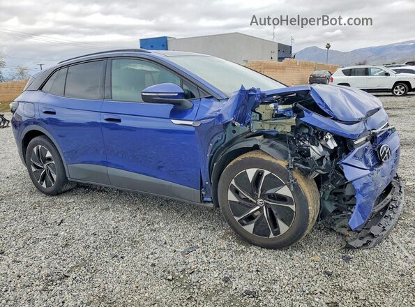 WVGTMPE27MP038192 2021 VOLKSWAGEN ID.4 Blue Передня права чверть
