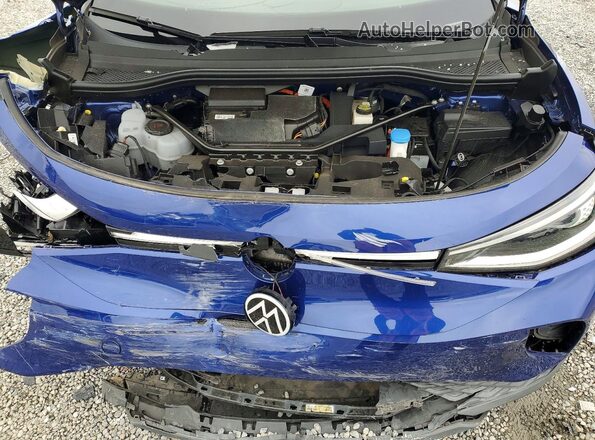 WVGTMPE27MP038192 2021 VOLKSWAGEN ID.4 Blue Вид підкапотного простору