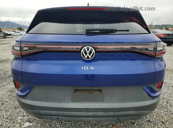 WVGTMPE27MP038192 2021 VOLKSWAGEN ID.4 Blue Вид ззаду