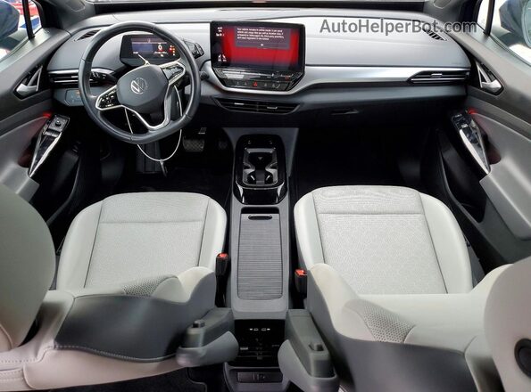 WVGTMPE29MP047668 2021 VOLKSWAGEN ID.4 Blue Вид панелі приладів