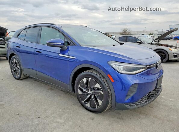 WVGTMPE29MP047668 2021 VOLKSWAGEN ID.4 Blue Передня права чверть