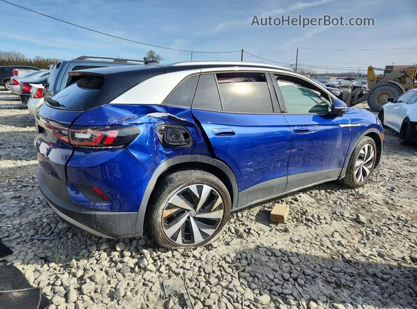 WVGUNPE2XNP070248 2022 VOLKSWAGEN ID.4 Синий Задняя правая четверть