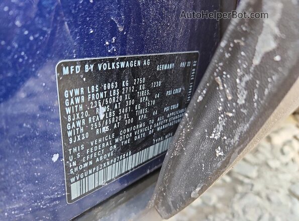 WVGUNPE2XNP070248 2022 VOLKSWAGEN ID.4 Синий Вид подкапотного пространства