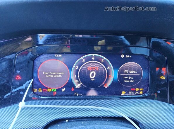 WVW3A7CD8SW219628 2025 VOLKSWAGEN GTI Черный Вид щитка приборов