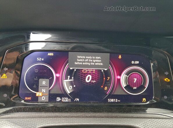 WVW3A7CDXPW154966 2023 VOLKSWAGEN GTI Black Instrument cluster view