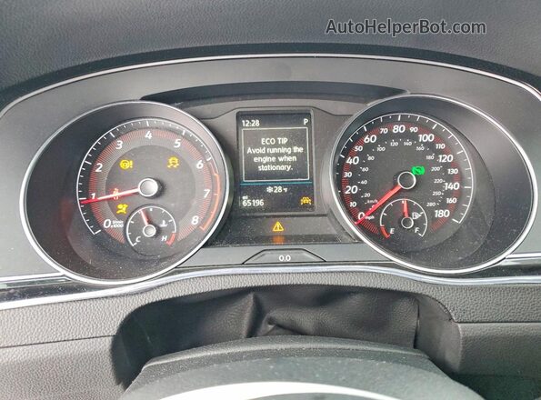 WVWAR7AN7LE015390 2020 VOLKSWAGEN ARTEON White Вид щитка приладів