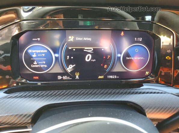 WVWBB7CD0PW196023 2023 VOLKSWAGEN GOLF Blue ხელსაწყოთა პანელის ხედი