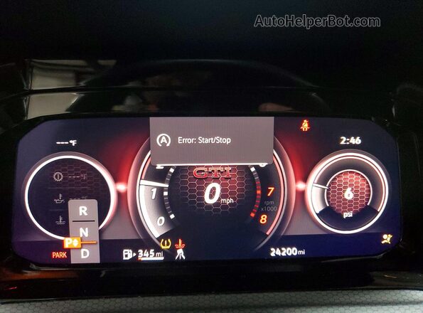 WVWGA7CD0RW220266 2024 VOLKSWAGEN GTI Black Սարքավորումների վահանակի տեսք