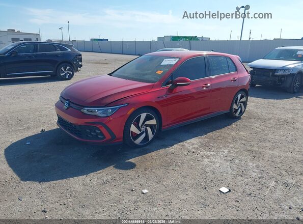 WVWHA7CD9PW124640 2023 VOLKSWAGEN GOLF Red წინა მარცხენა ხედი სამი მეოთხედიდან