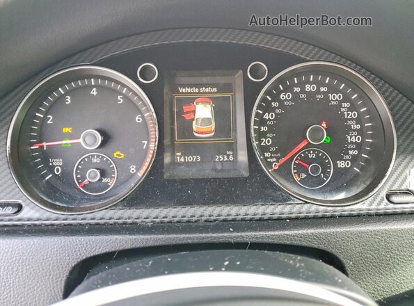 WVWMP7AN2HE500868 2017 VOLKSWAGEN CC Белый Вид щитка приборов