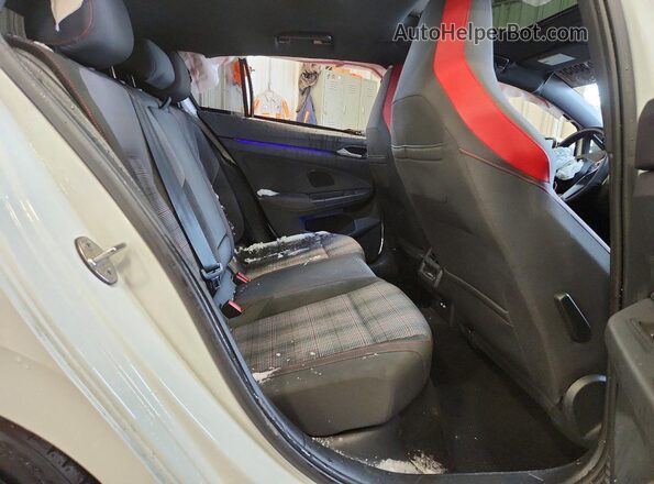 WVWS87CDXNW221053 2022 VOLKSWAGEN GTI White Rear seats view