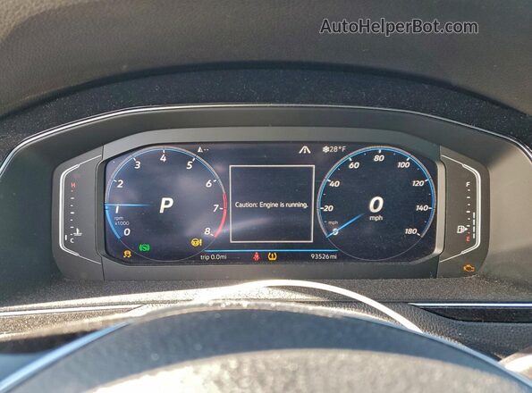 WVWTR7AN2LE015757 2020 VOLKSWAGEN ARTEON Silver ხელსაწყოთა პანელის ხედი