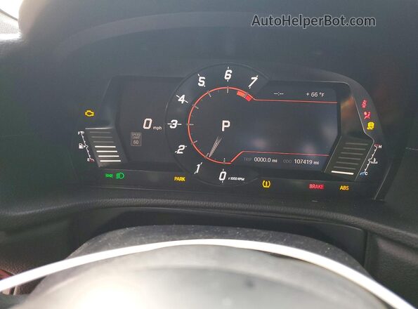 WZ1DB4C01LW030139 2020 TOYOTA GR Red Instrument cluster view