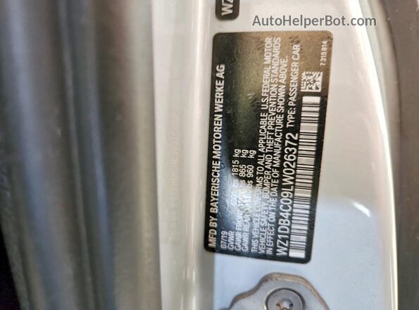 WZ1DB4C09LW026372 2020 TOYOTA GR Silver Շարժիչի բաժամունքի տեսք
