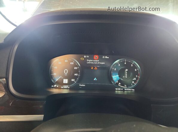 YV1102AK6H1008488 2017 VOLVO S90 Gray Вид щитка приладів