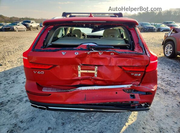 YV1102EL8L2391324 2020 VOLVO V60 Red Հետևի տեսք
