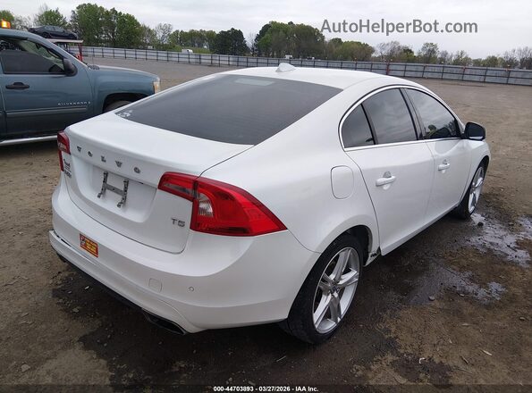 YV126MFK3G2394206 2016 VOLVO S60 White Задня права чверть