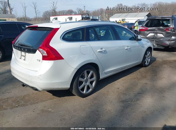 YV140MEK7G1301754 2016 VOLVO V60 Белый Задняя правая четверть