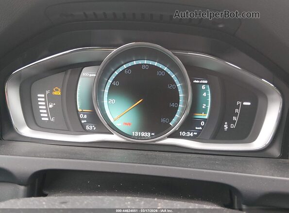 YV140MEKXG1290426 2016 VOLVO V60 Silver უკანა სავარძლების ხედი