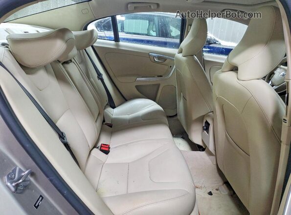 YV1612TK6G2391311 2016 VOLVO S60 Beige Вид задніх сидінь