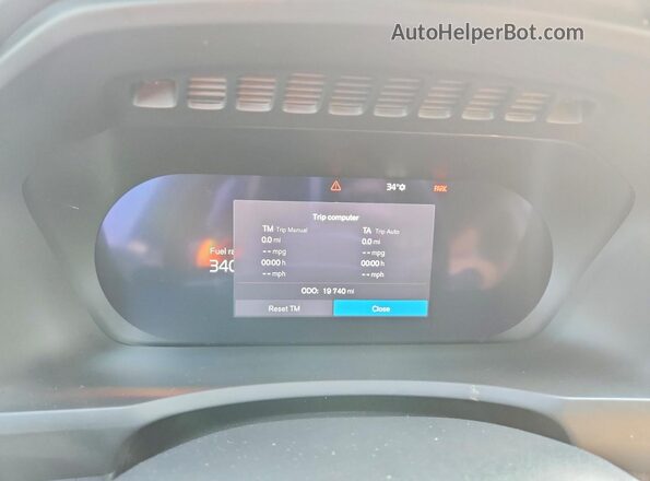 YV4062PA3P1981077 2023 VOLVO XC90 White Instrument cluster view