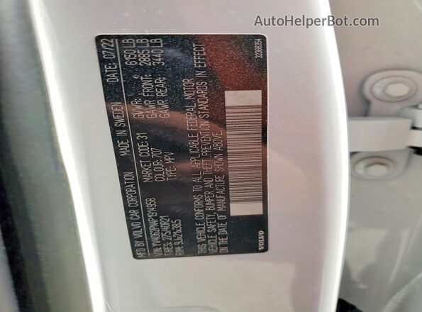 YV4062PN4P1914958 2023 VOLVO XC90 White 